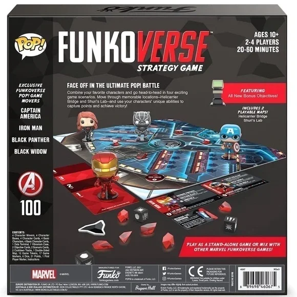 Funko Games: Funkoverse Marvel 4-Pack Strategy Board Game (NIB) - Picture 2 of 7